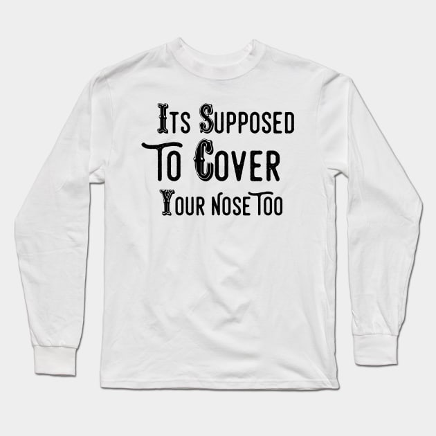 Funny Mask goth Long Sleeve T-Shirt by Gaming champion